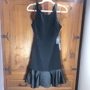 Vince Camino Black Crepe Halter with open Strappy Back